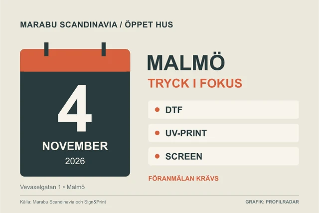 Egen grafik om Marabus öppna hus i Malmö.
